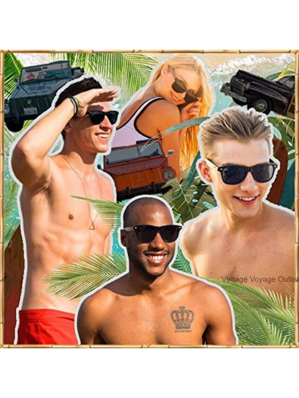 Wooden Sunglasses with Polarized Lenses UV Protection